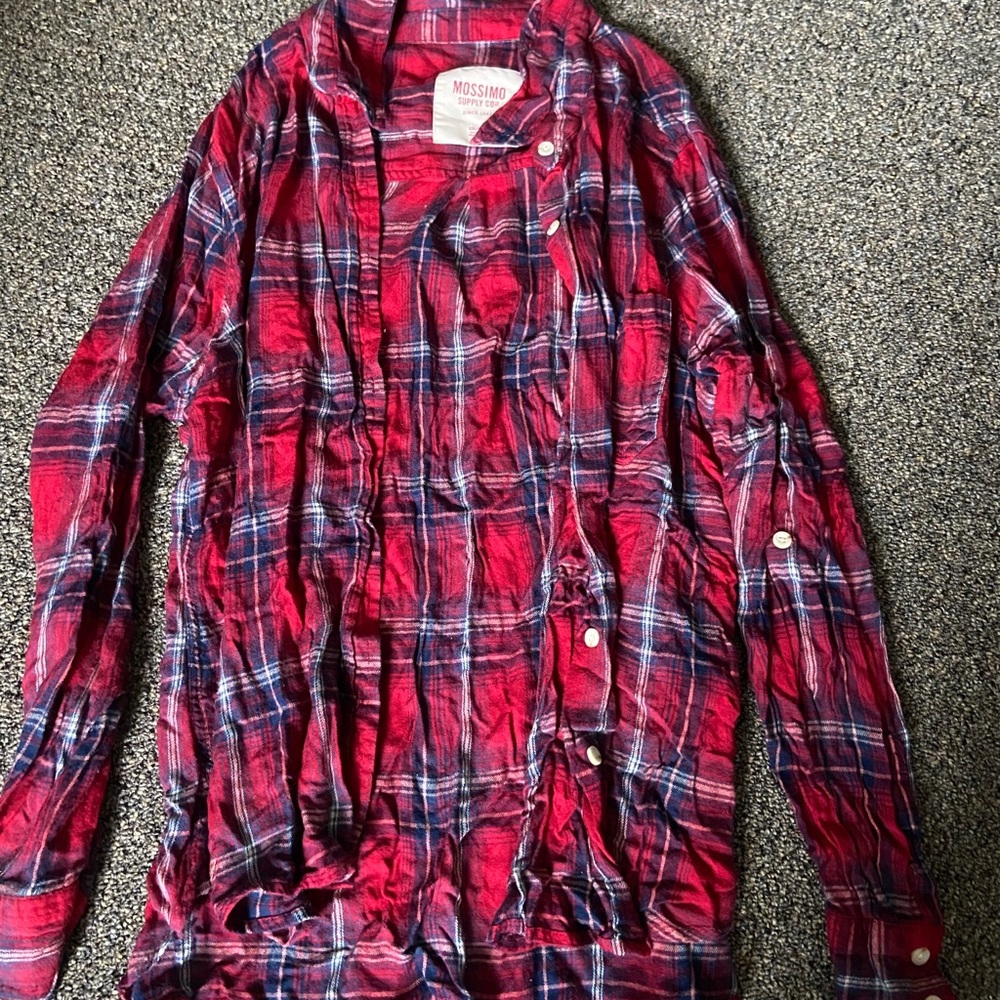 Dark Red Flannel